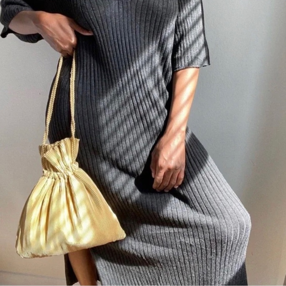 ZARA - Pleated Bucket Bag (New - never worn)